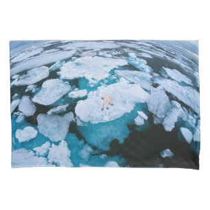Housse D'oreillers Glace et neige Ours polaire, Océan Arctique, Sva