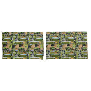 Housse D'oreillers Golf Collage