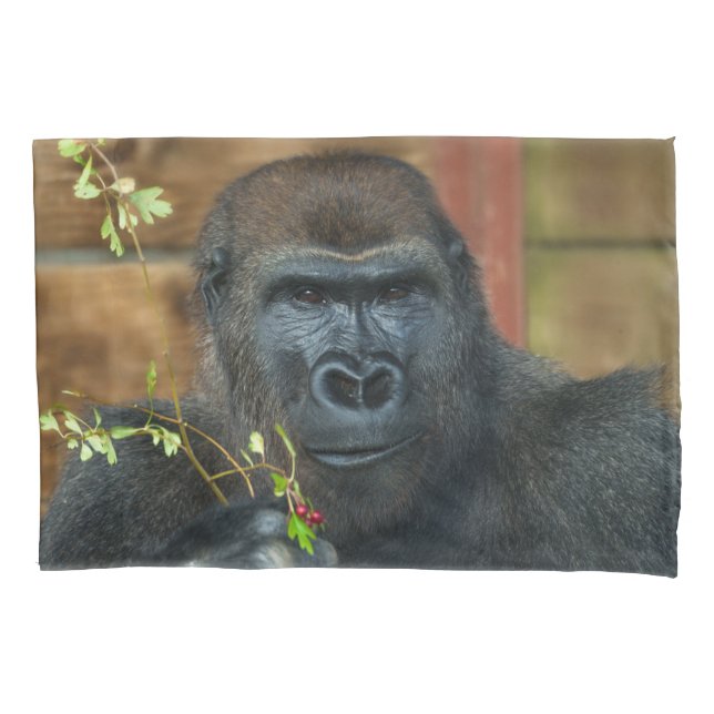 Housse D'oreillers Gorilla Et Ses Berries (devant)