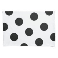 Grand Motif noir Polka - Couleur blanche personnal