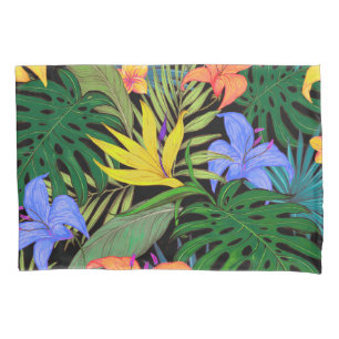 Housse D'oreillers Graphique de fleur d'Aloha de Hawaii tropical