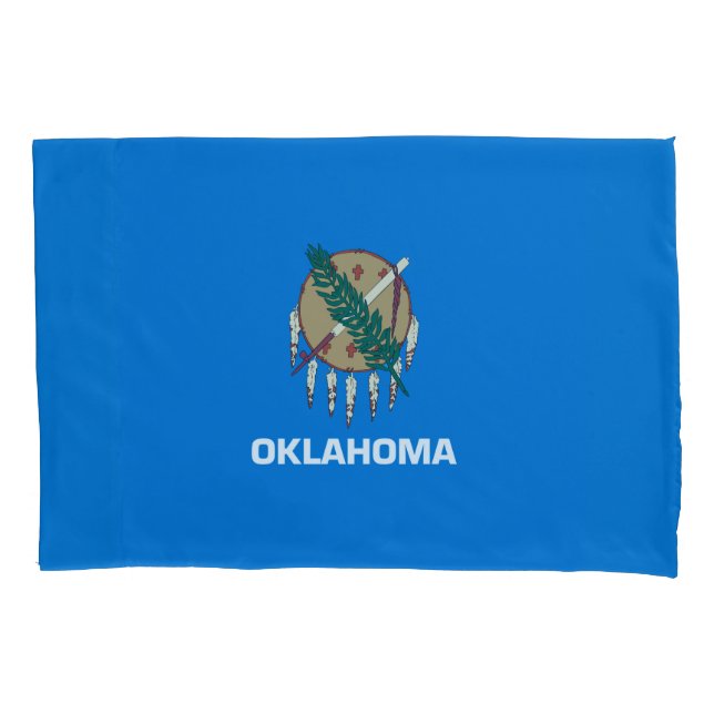 Housse D'oreillers Graphique Drapeau de l'état de l'Oklahoma dynamiqu (devant)