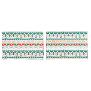 Housse D'oreillers Graphique mexicain de Frida Kahlo  