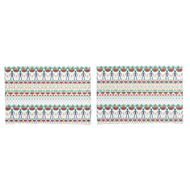 Housse D'oreillers Graphique mexicain de Frida Kahlo | (devant-Set)