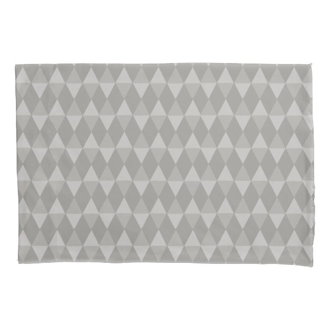 Housse D'oreillers Gray Diamond Pattern (devant)