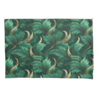 Housse D'oreillers Green leaves pattern