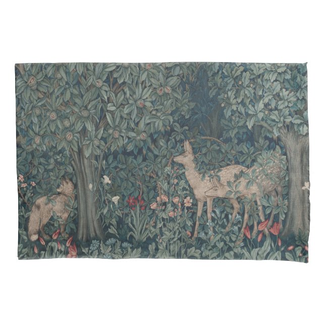 Housse D'oreillers Greenery, Victorian Era Tapestry by Henry Dearle (devant)