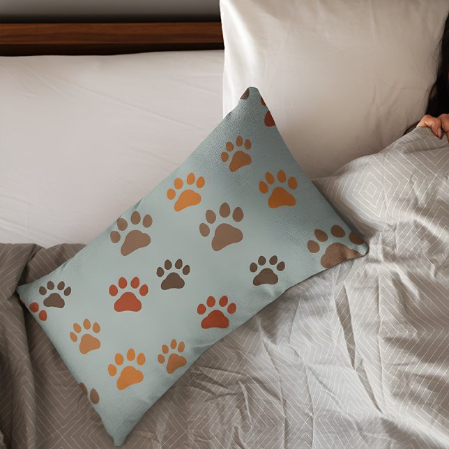 Housse D'oreillers Grey Chien Imprimer Coussin Coque (Créateur téléchargé)