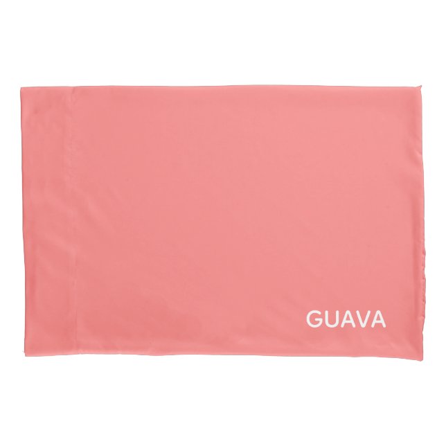 Housse D'oreillers Guava pink color name (devant)