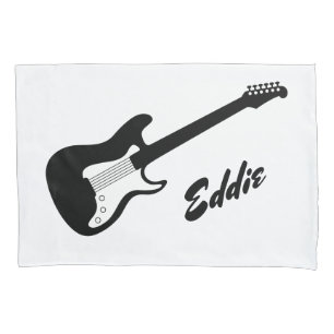 Housse D'oreillers Guitare de rock électrique personnalisée