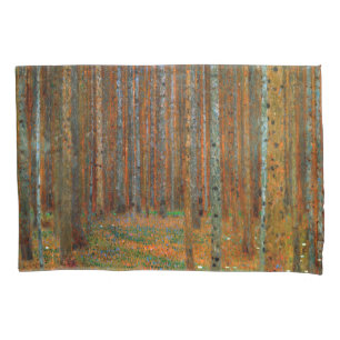 Housse D'oreillers Gustav Klimt - Forêt de pins de Tannenwald