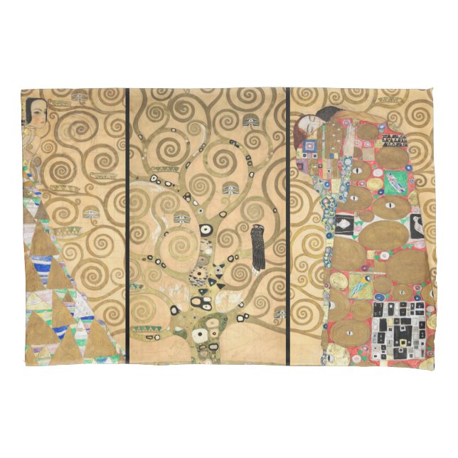 Housse D'oreillers Gustav Klimt - Stoclet Frieze Arbre de vie (devant)