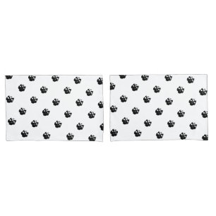 Housse D'oreillers Halloween Crânes motif noir blanc