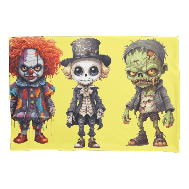 Housse D'oreillers Halloween effrayant (devant)