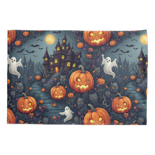 Housse D'oreillers Halloween éffrayant Haunween Couverture Coussin de