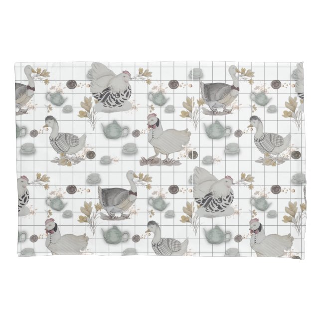 Housse D'oreillers Haute Couture Poulet (devant)