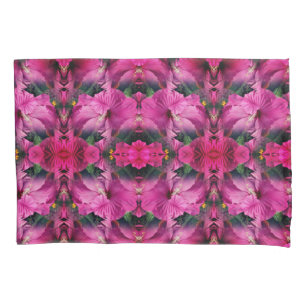 Housse D'oreillers Hibiscus rose Abstrait