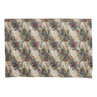 Housse D'oreillers Hibou Floral Envoûtant