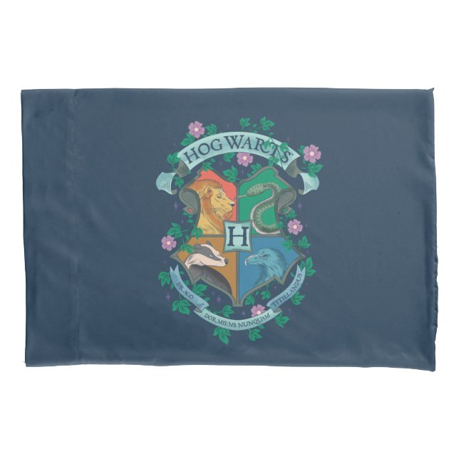 Housse D'oreillers HOGWARTS™ Floral Crest (devant)