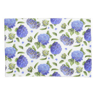 Housse D'oreillers Hortensias bleus