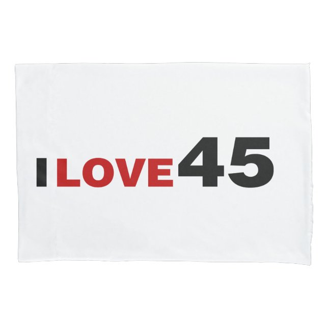 Housse D'oreillers I Love 45 (devant)