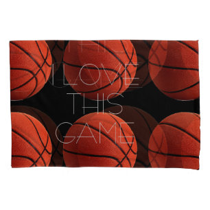 Housse D'oreillers I Love Basketball Close Up