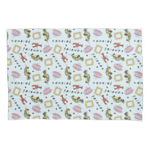 Housse D'oreillers Icônes d'aquarelle AMIS™ Motif