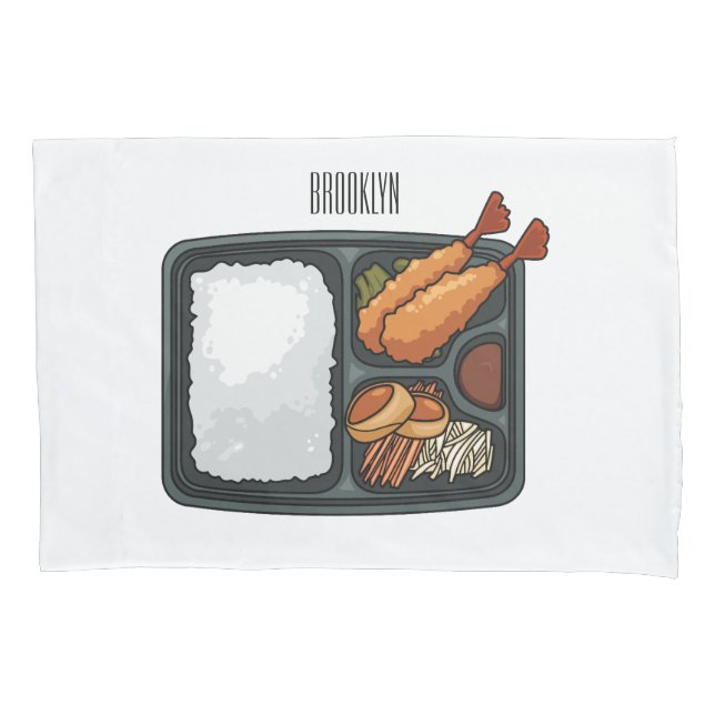 Housse D'oreillers Illustration de Bento (devant)