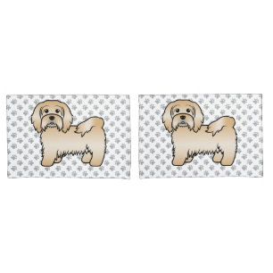 Housse D'oreillers Illustration de chien de dessin animé mignon Havan