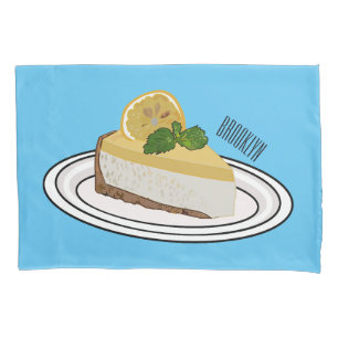 Housse D'oreillers Illustration de citron cheesecake