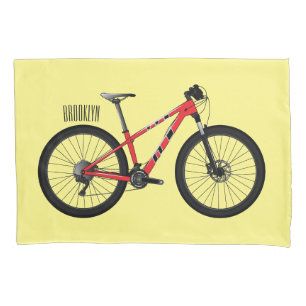 Housse D'oreillers Illustration de la bande dessinée de vélo
