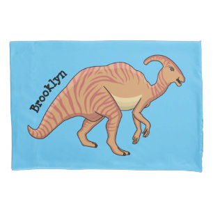 Housse D'oreillers Illustration de la caricature de dinosaure du para