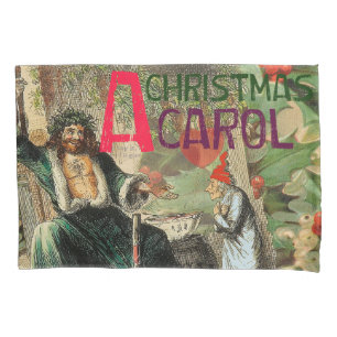 Housse D'oreillers Illustration de l'esprit de Noël présent Scrooge