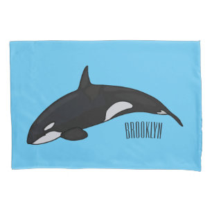 Housse D'oreillers Illustration d'une baleine tueuse