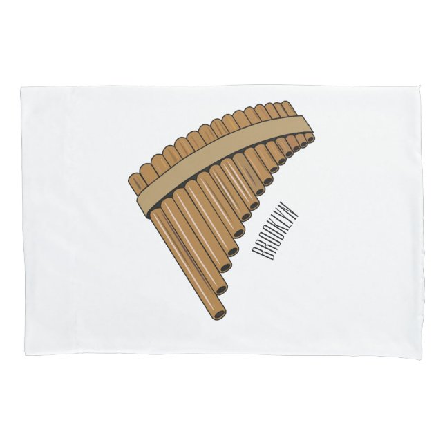 Housse D'oreillers Illustration Pan flûte / panpipes (devant)
