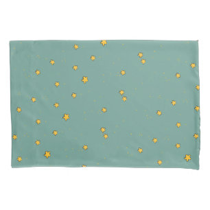 Housse D'oreillers Illustrations étoiles mignonnes sur Turquoise