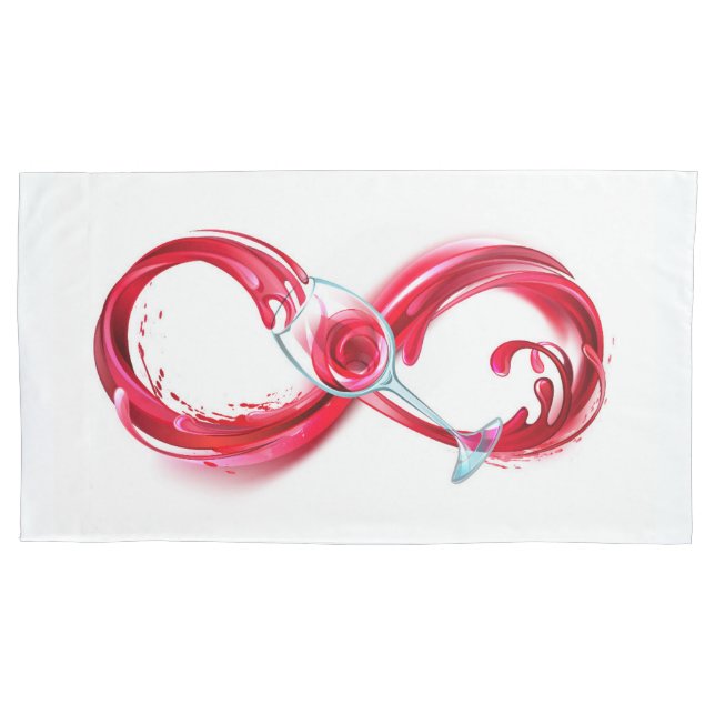 Housse D'oreillers Infinity with Red Wine (devant)