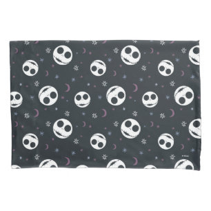 Housse D'oreillers Jack Skellington Head & Stars Motif