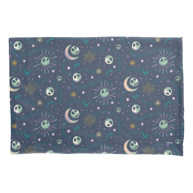 Housse D'oreillers Jack Skellington Sun, Moon & Stars Tarot Motif (devant)