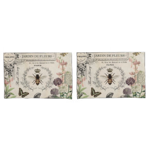 Housse D'oreillers Jardin d'abeilles Vintage moderne
