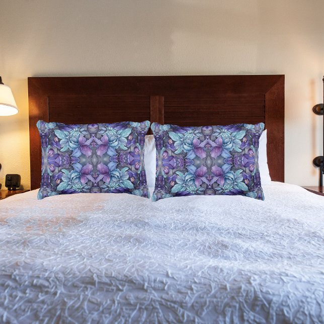 Housse D'oreillers Jardin de Periwinkle (Créateur téléchargé)