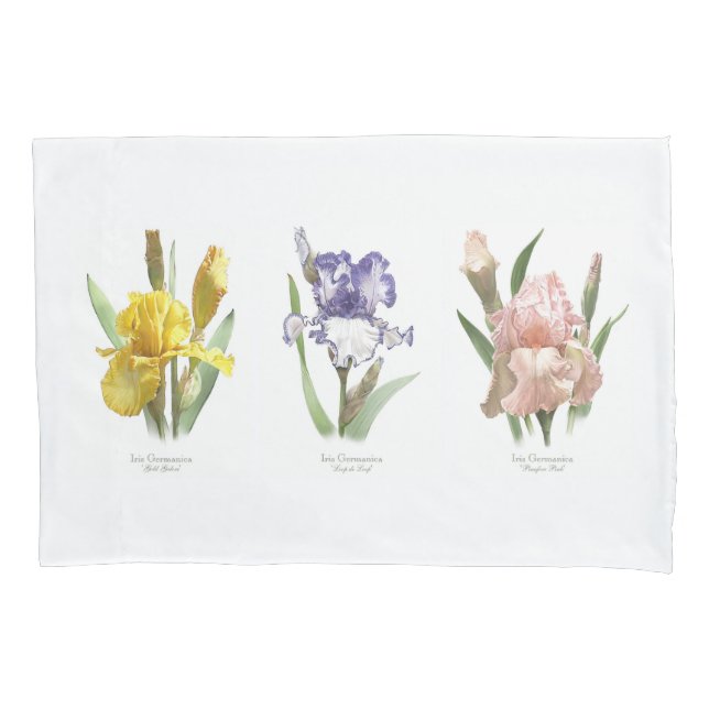 Housse D'oreillers Jardin Flower Iris (devant)