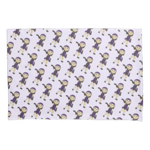 Housse D'oreillers Jazz Dance Considérant Costume violet Fille danseu