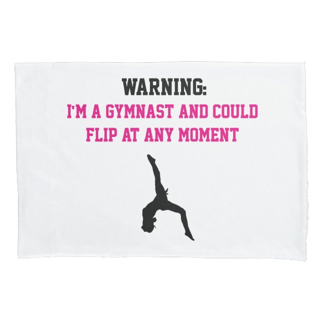 Housse D'oreillers Je suis un Gymnaste Magenta Gymnastique amusant Ci (devant)