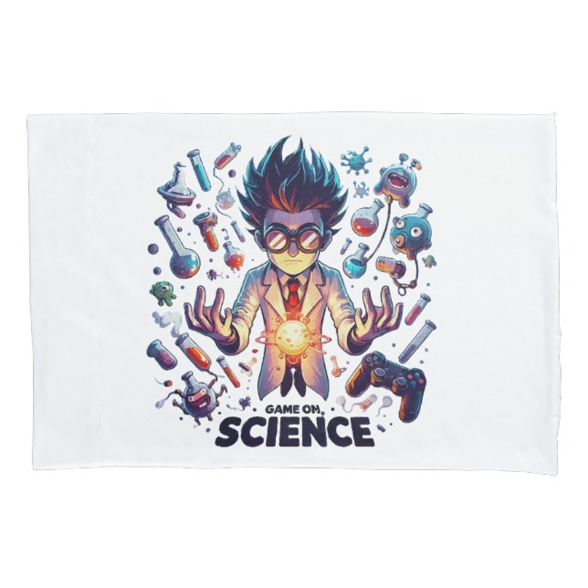 Housse D'oreillers Jeu de concoction chimique, thème scientifique (devant)