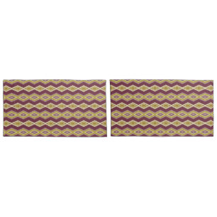 Housse D'oreillers Jeu de Coques de  King Size Gold et Plum Coussin