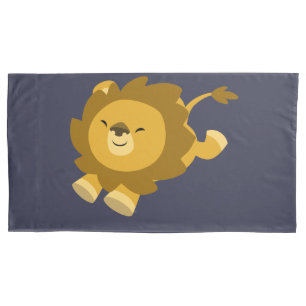 Housse D'oreillers Joli Cartoon Ecstatic Lion King Taille Coussin Coq