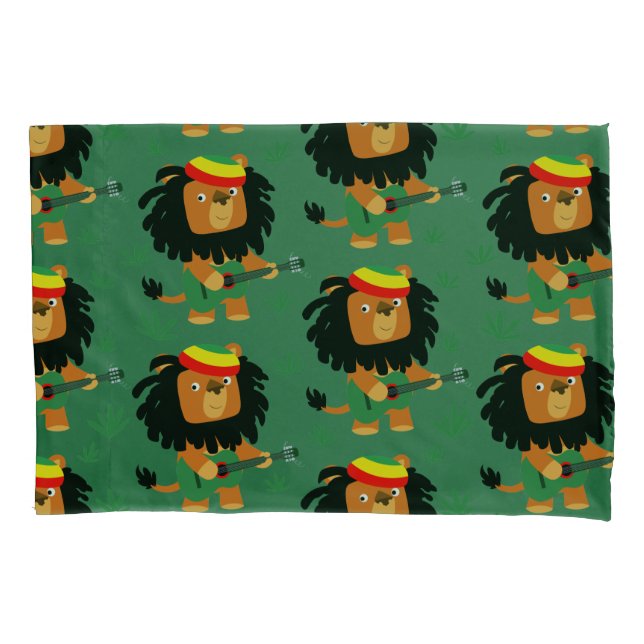 Housse D'oreillers Joli Lion Cartoon De Sion (devant)