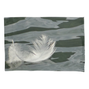 Housse D'oreillers Jolie plume blanche