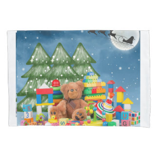 Housse D'oreillers Jouets de Noël